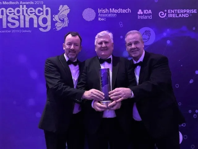 Harmac team celebrating award win at medtech rising
