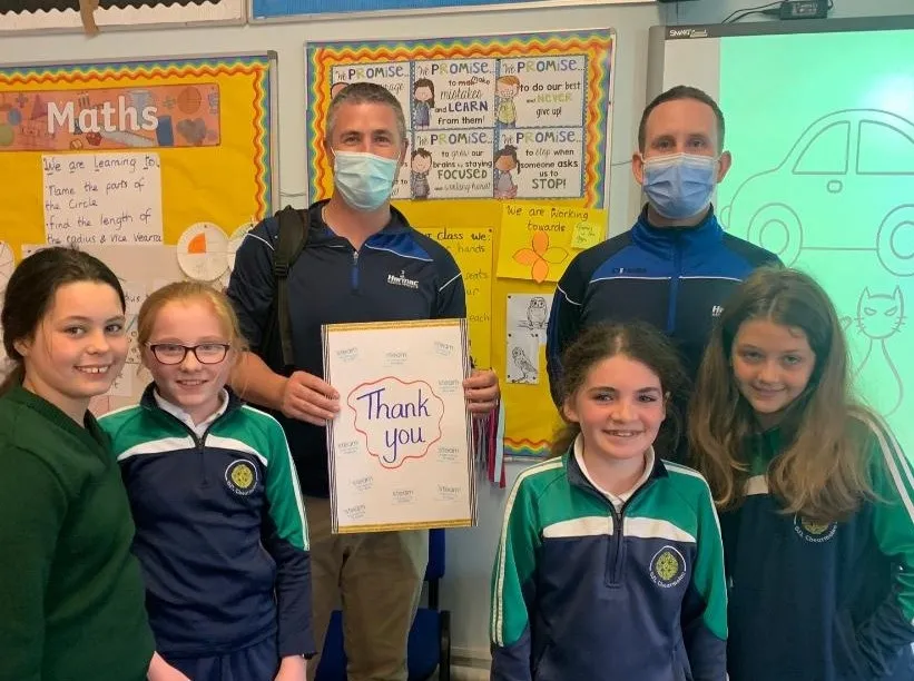 steam team with young learners