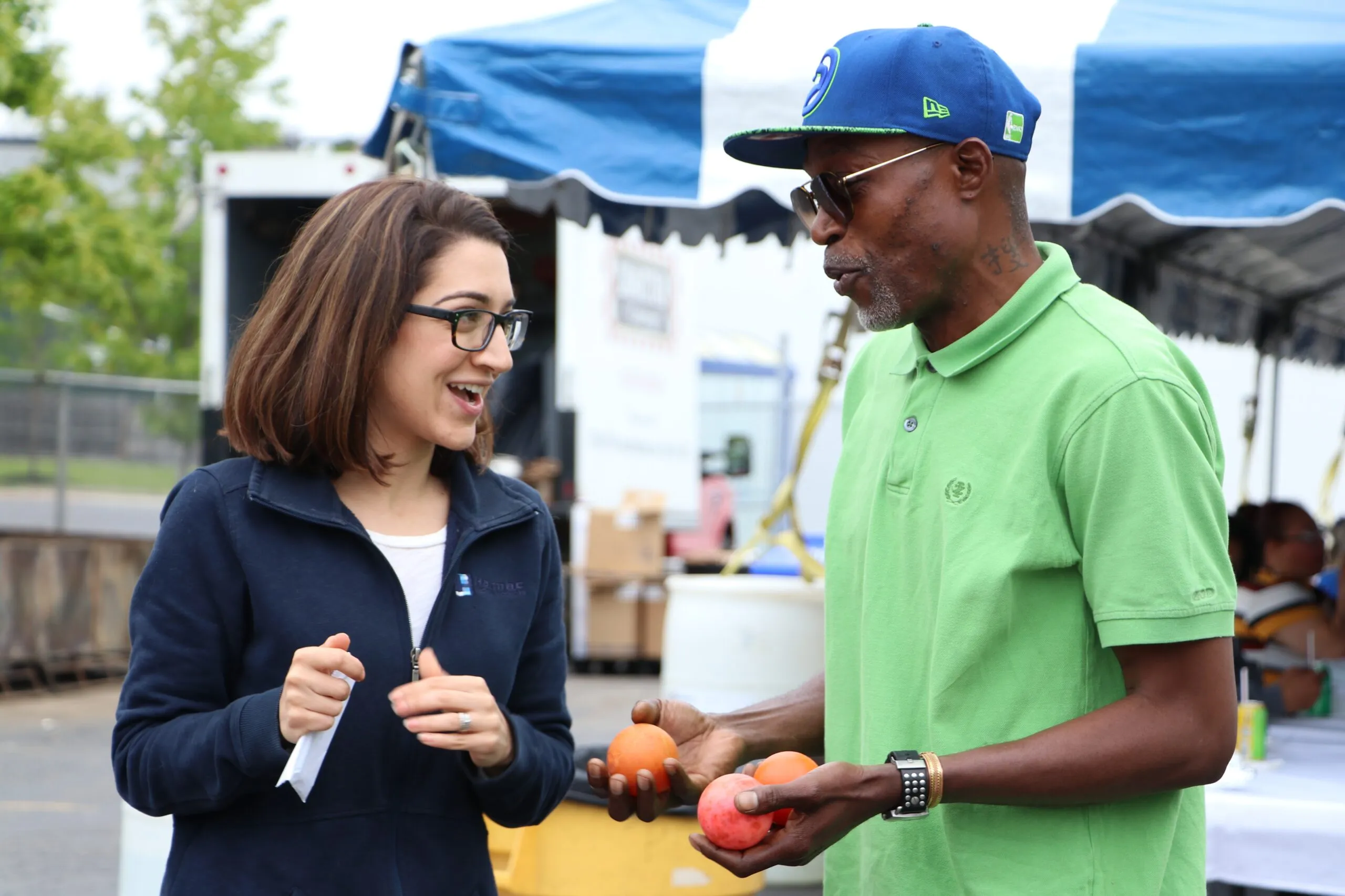 buffalo business talking colleagues