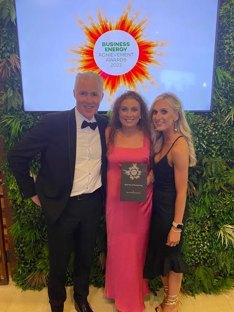 ireland business energy awards smiling staff celebrating win