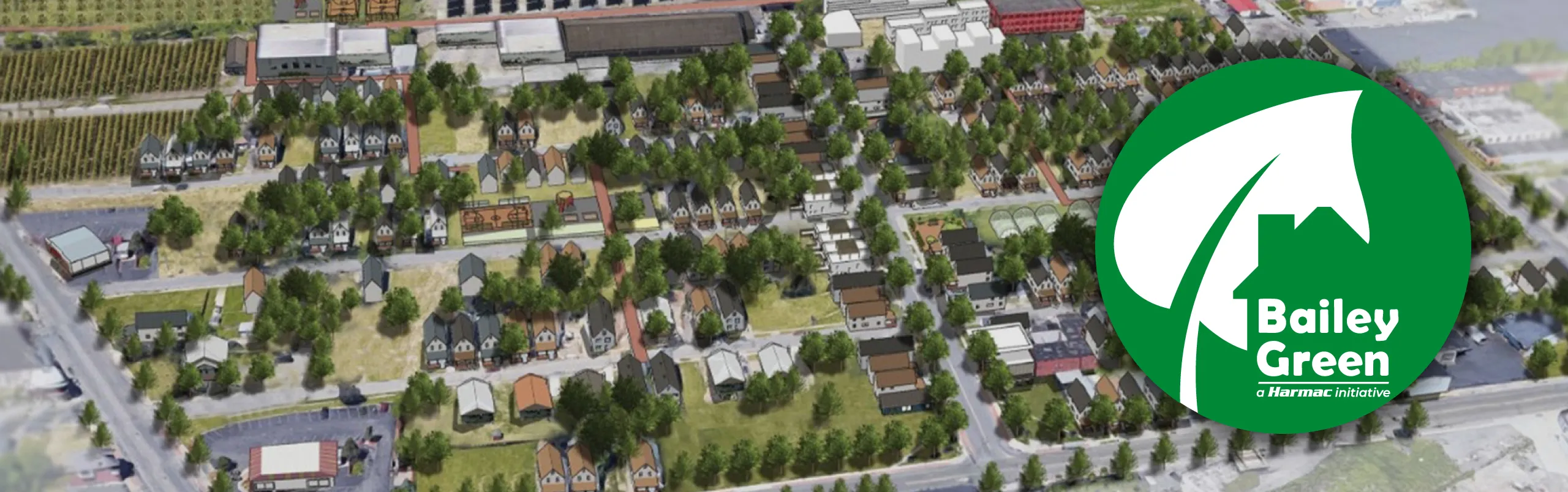 bailey green town birds eye view